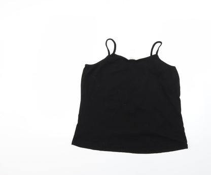 Womens UK Size 20 Preworn Black Basic Tank