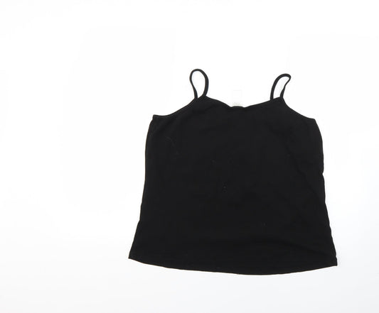 Womens UK Size 20 Preworn Black Basic Tank