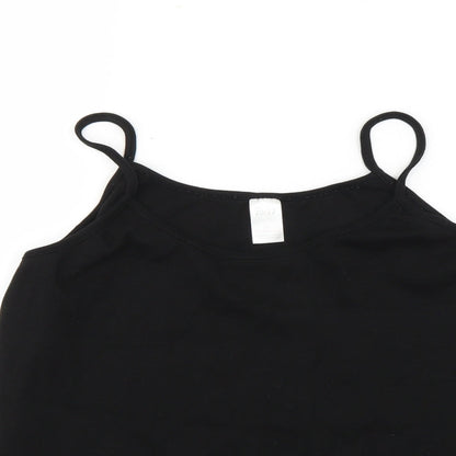 Womens UK Size 20 Preworn Black Basic Tank