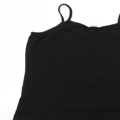 Womens UK Size 20 Preworn Black Basic Tank