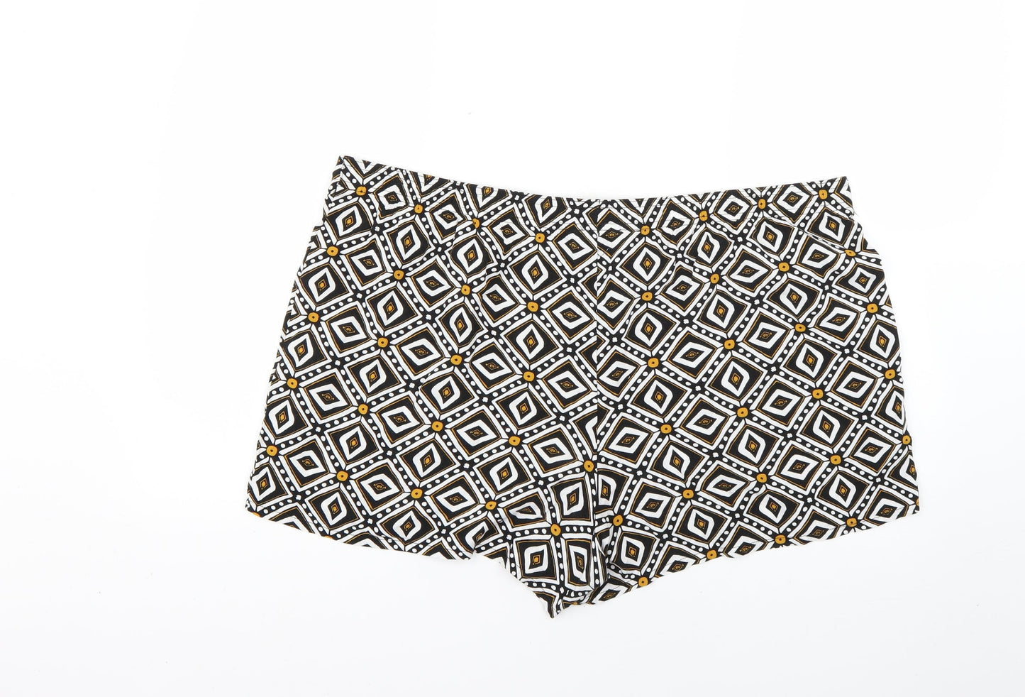 Papaya Womens Multicoloured Geometric  Cut-Off Shorts Size 20