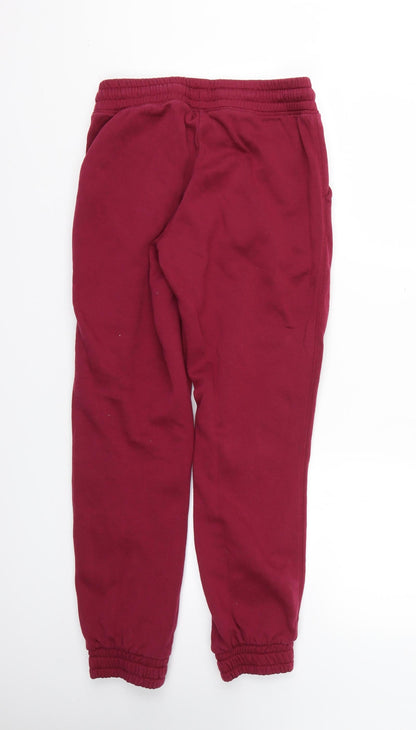 Womens UK Size 6 H&M Regular Fit Jogger Red Trousers