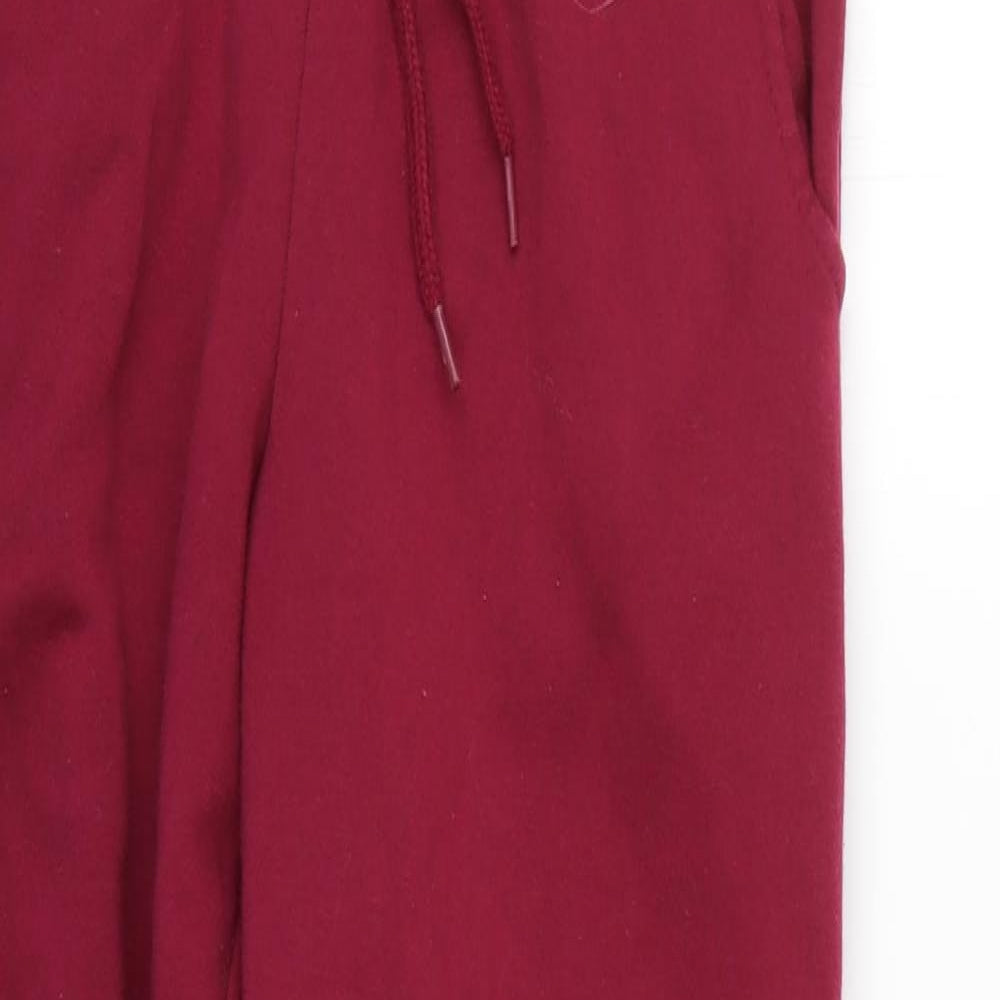 Womens UK Size 6 H&M Regular Fit Jogger Red Trousers