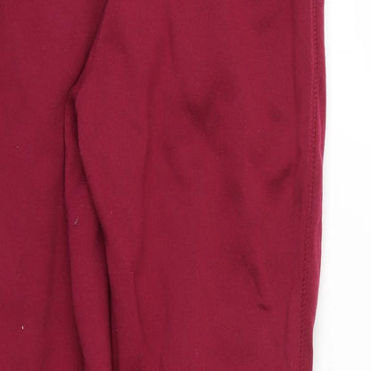 Womens UK Size 6 H&M Regular Fit Jogger Red Trousers