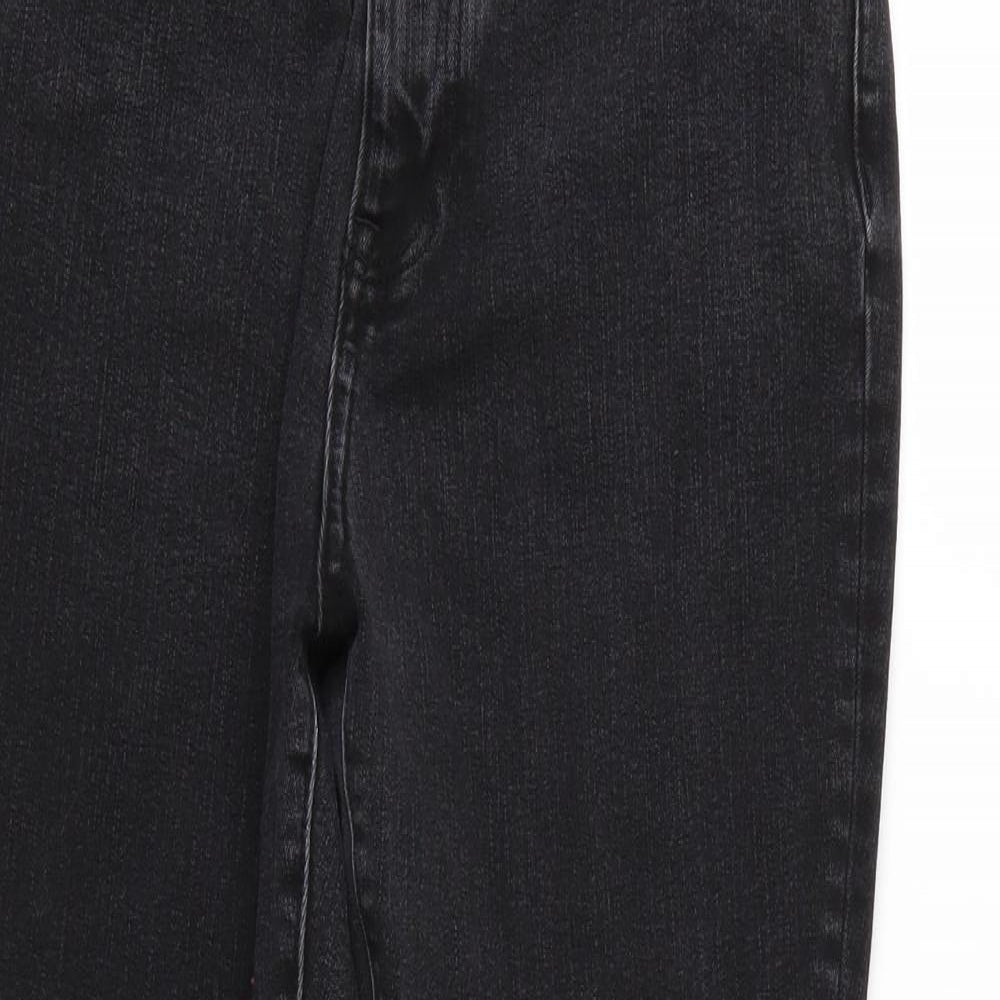 Denim & Co. Womens Black   Skinny Jeans Size 12 L24 in