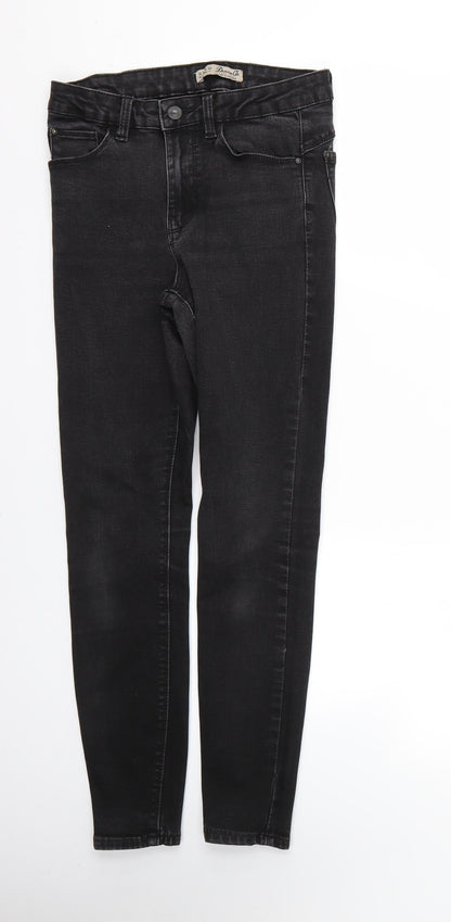 Denim & Co. Womens Black   Skinny Jeans Size 10 L26 in