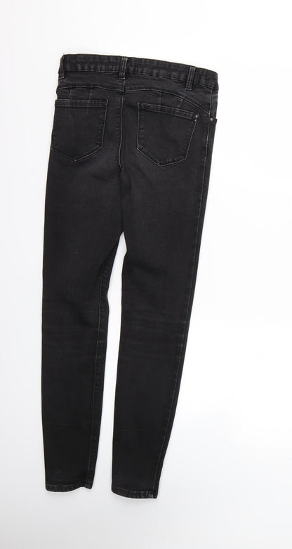 Denim & Co. Womens Black   Skinny Jeans Size 10 L26 in
