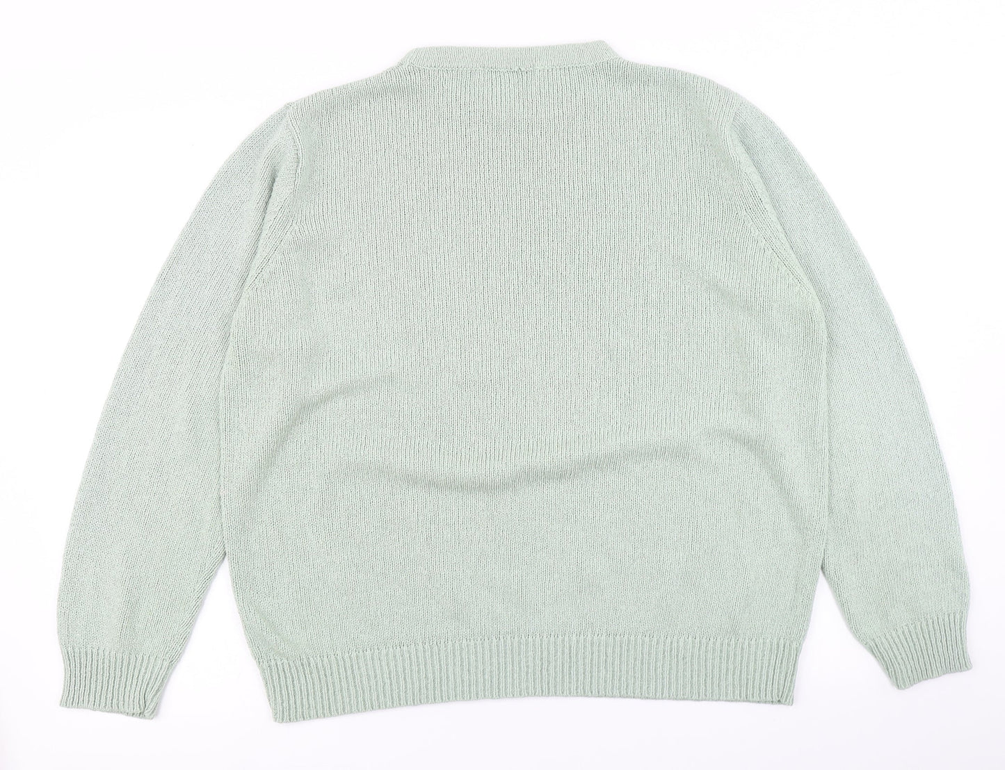 P Essentials Womens Blue  Knit Pullover Jumper Size 18