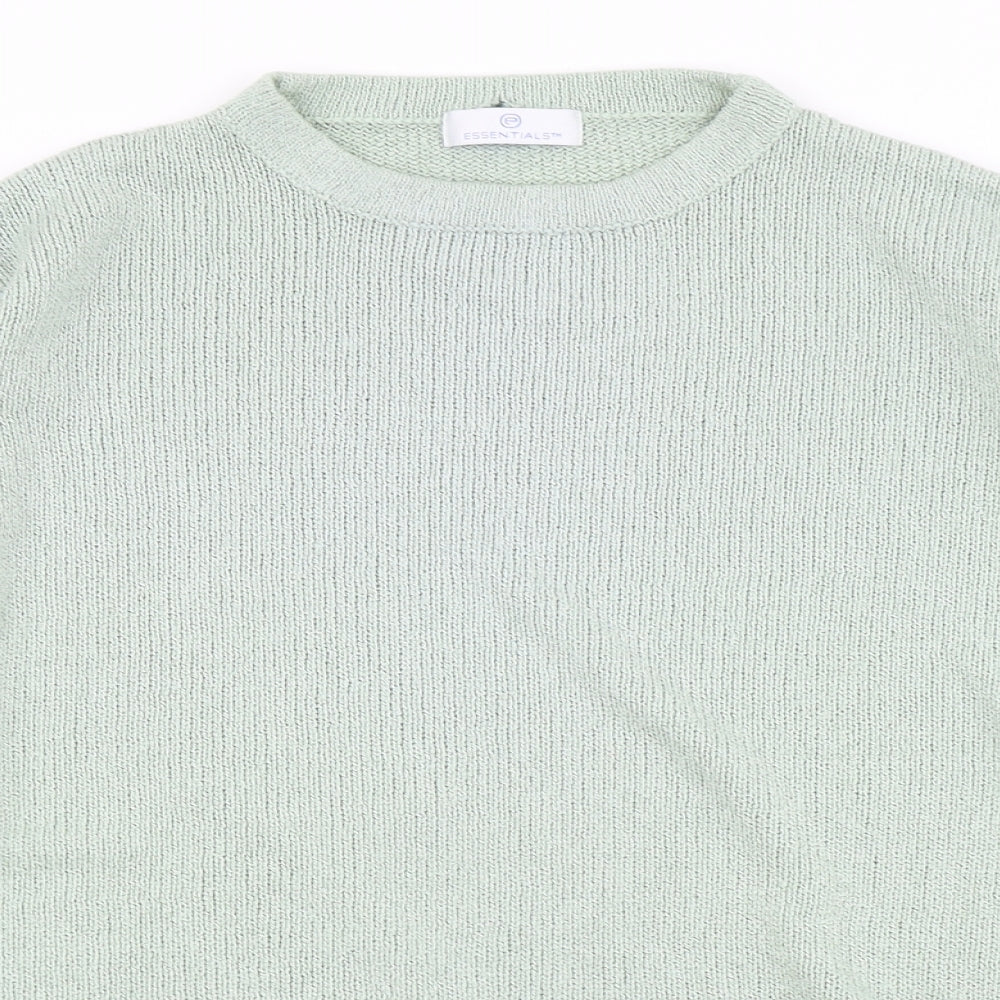 P Essentials Womens Blue  Knit Pullover Jumper Size 18