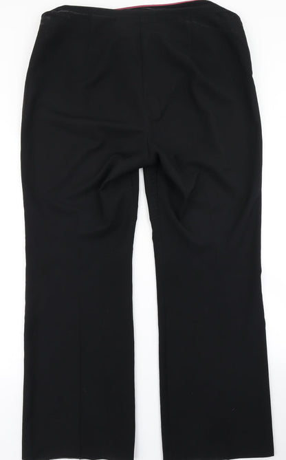 Womens UK Size 16 Marks & Spencer Regular Fit Dress Pants Black Trousers
