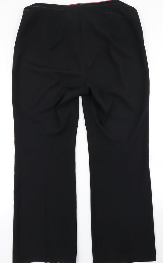 Womens UK Size 16 Marks & Spencer Regular Fit Dress Pants Black Trousers