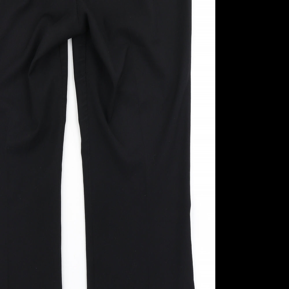 Womens UK Size 16 Marks & Spencer Regular Fit Dress Pants Black Trousers