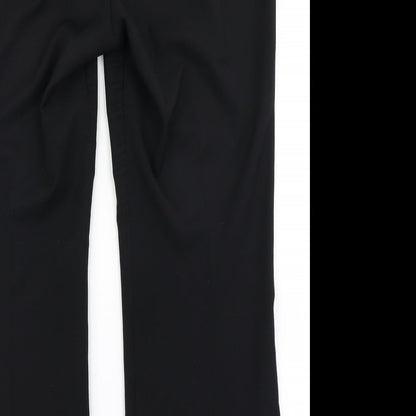 Womens UK Size 16 Marks & Spencer Regular Fit Dress Pants Black Trousers