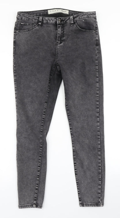 Denim Co Womens Grey  Denim Skinny Jeans Size 14 L26 in