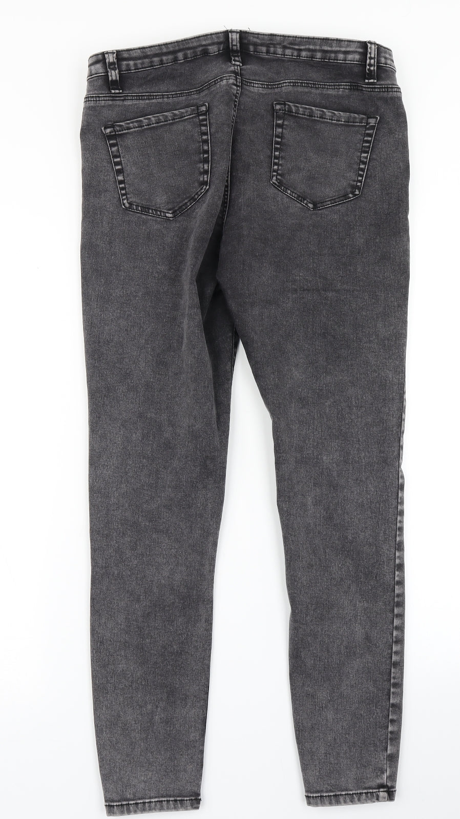 Denim Co Womens Grey  Denim Skinny Jeans Size 14 L26 in