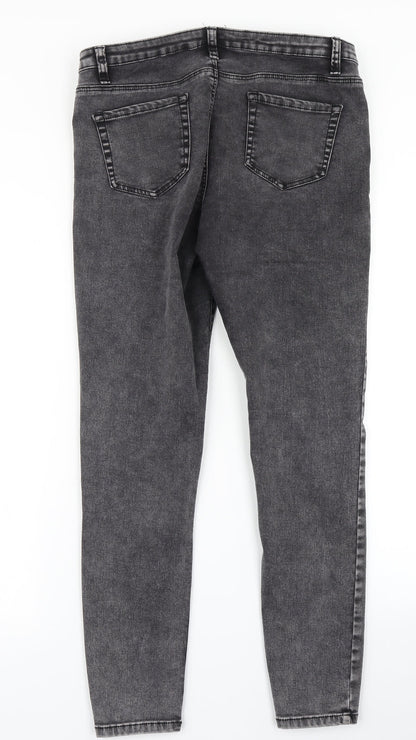 Denim Co Womens Grey  Denim Skinny Jeans Size 14 L26 in