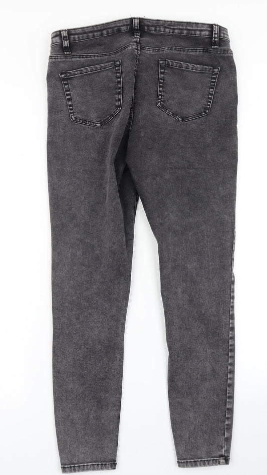 Denim Co Womens Grey  Denim Skinny Jeans Size 14 L26 in