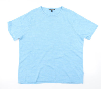 Love Knitwear Womens Blue  Knit Pullover Jumper Size 20