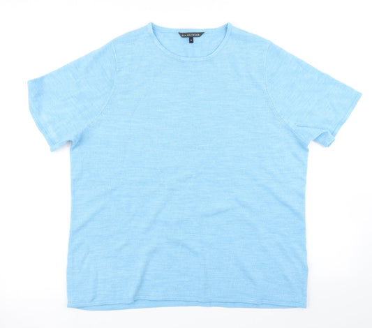 Love Knitwear Womens Blue  Knit Pullover Jumper Size 20