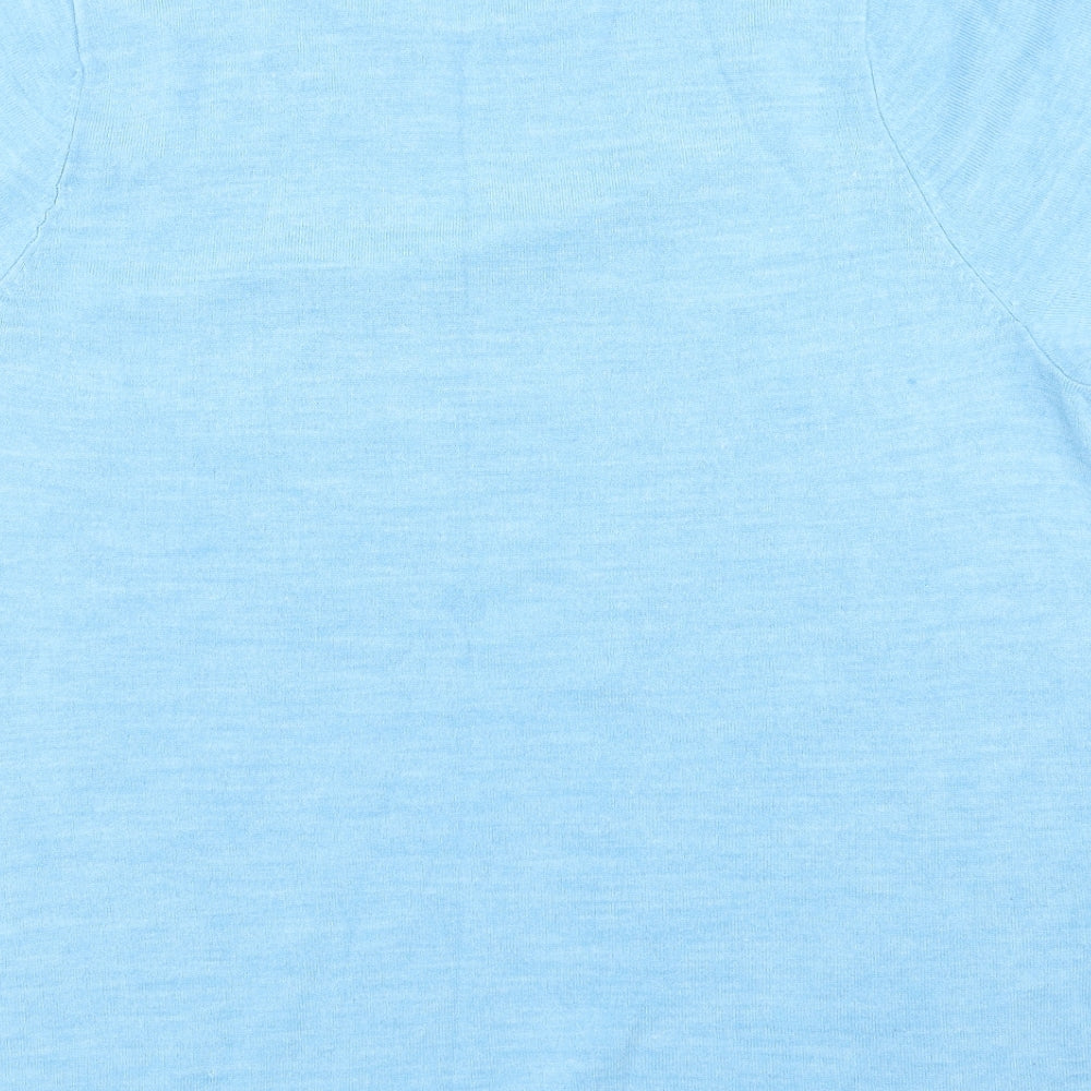 Love Knitwear Womens Blue  Knit Pullover Jumper Size 20