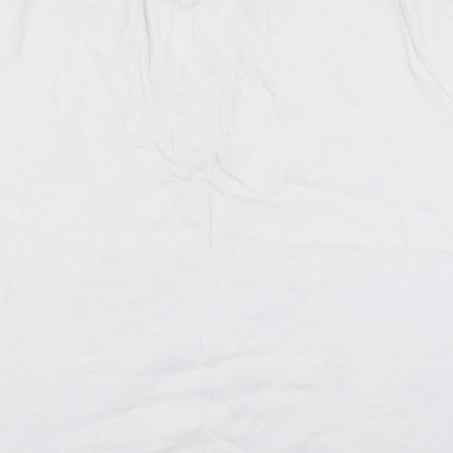 EWM Womens White   Basic T-Shirt Size L