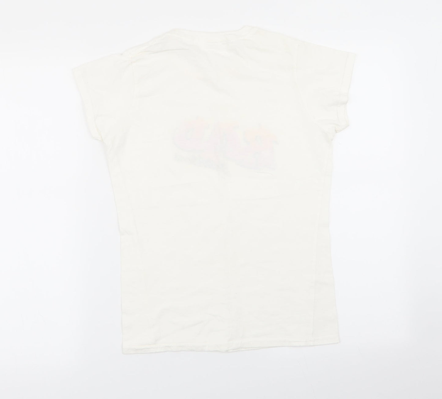 Womens UK Size S Missguided White Basic T-Shirt