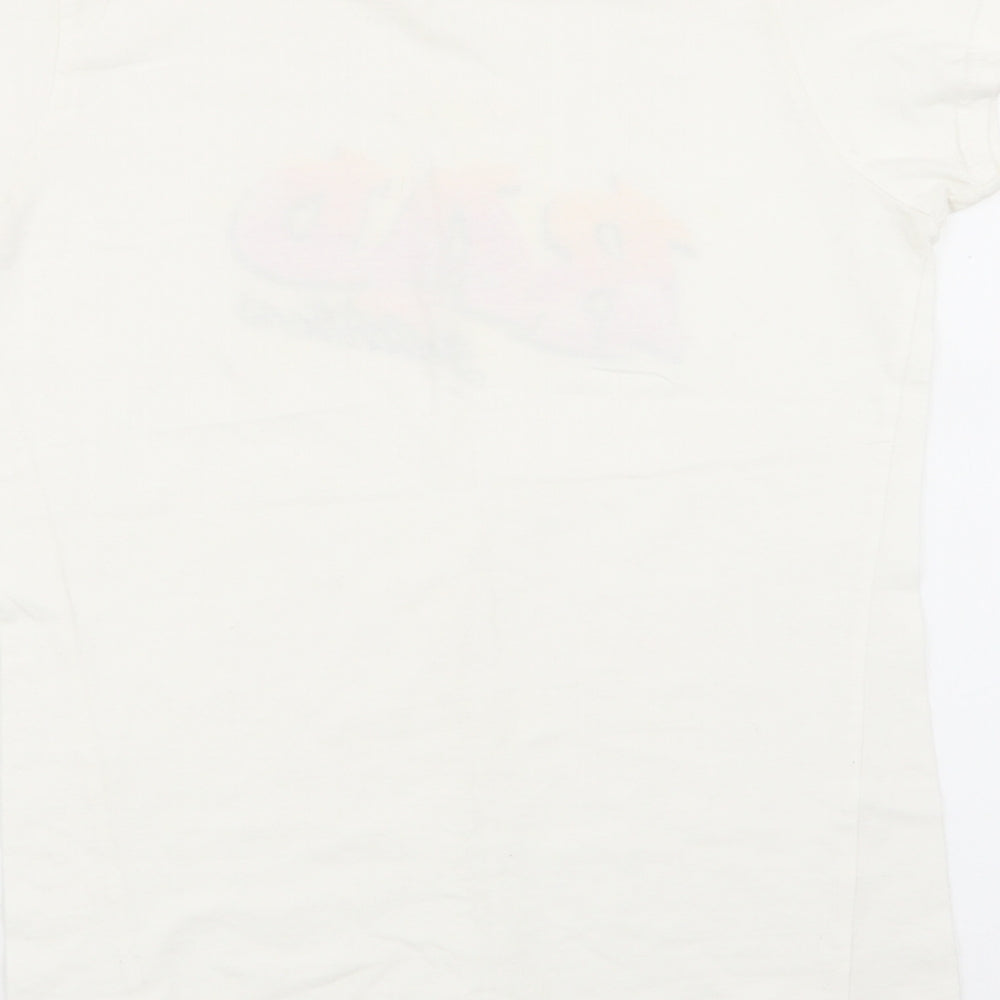 Womens UK Size S Missguided White Basic T-Shirt