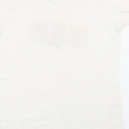 Womens UK Size S Missguided White Basic T-Shirt