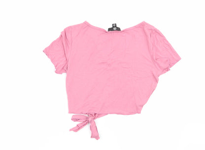 Missguided Womens Pink   Basic T-Shirt Size 8