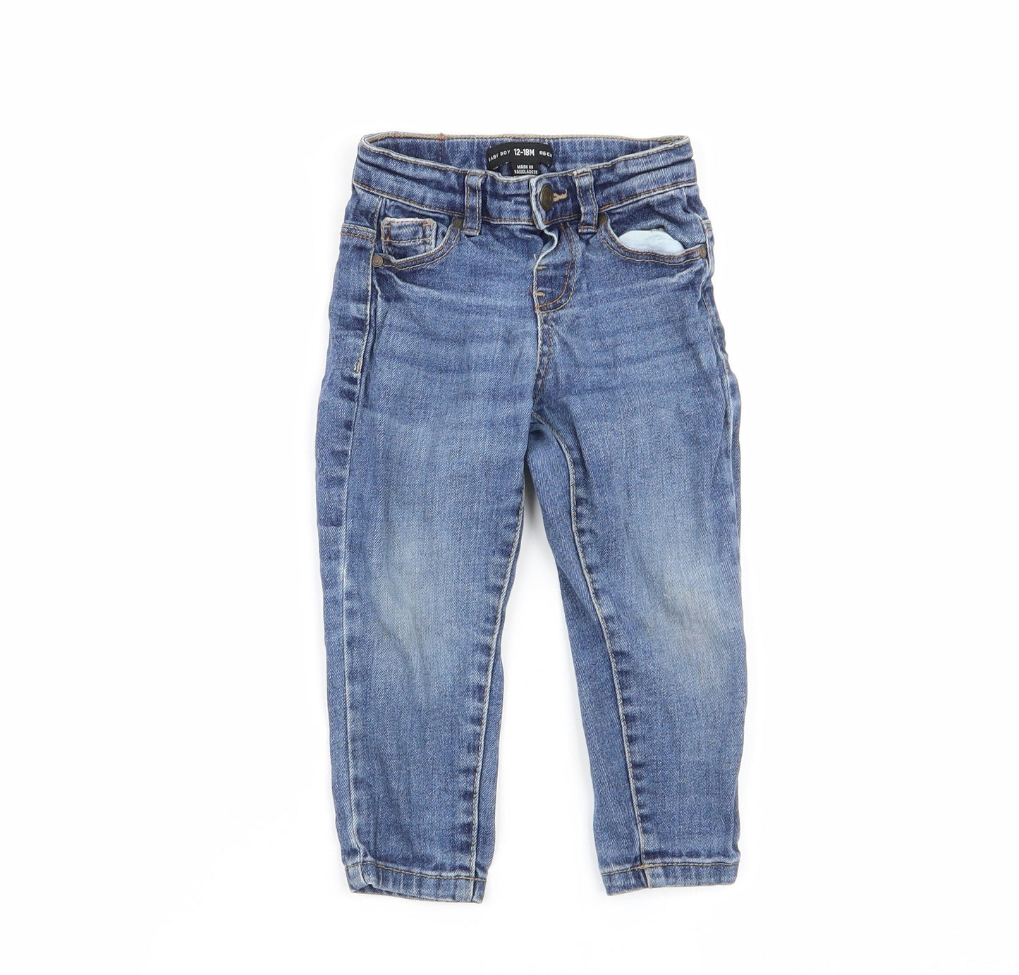 denim and co Boys Blue   Cargo Jeans Size 12-18 Months