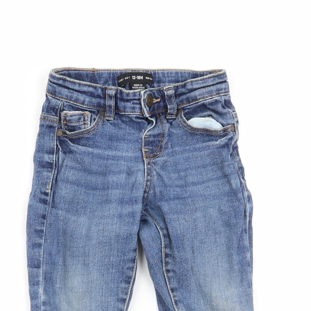 denim and co Boys Blue   Cargo Jeans Size 12-18 Months