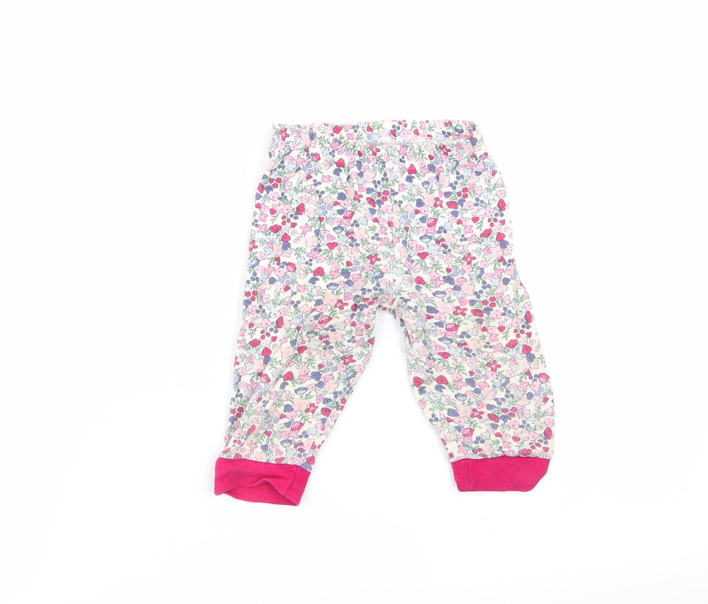 pimark Girls Multicoloured Floral  Babydoll Pyjama Pants Size 6-9 Months