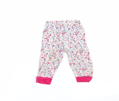 pimark Girls Multicoloured Floral  Babydoll Pyjama Pants Size 6-9 Months