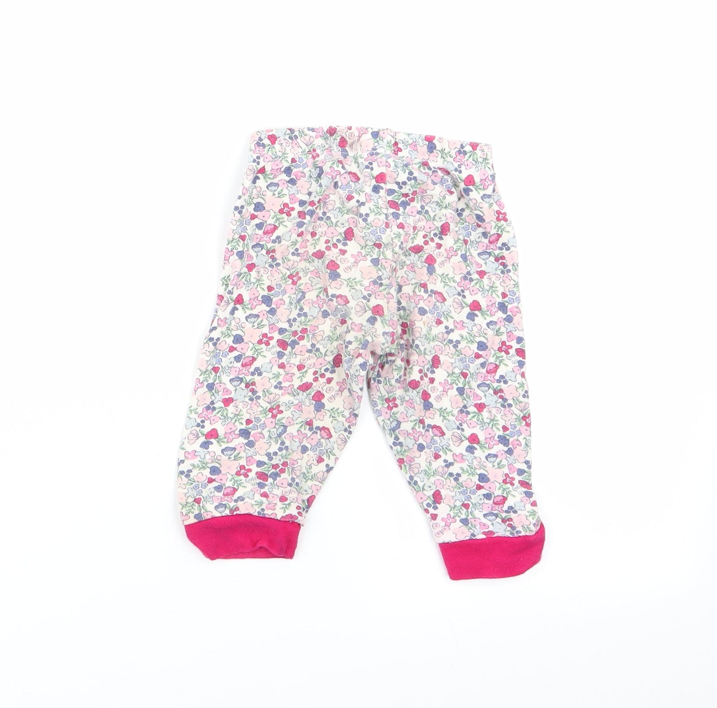 pimark Girls Multicoloured Floral  Babydoll Pyjama Pants Size 6-9 Months