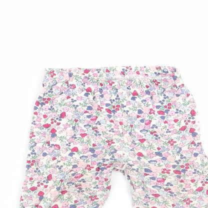 pimark Girls Multicoloured Floral  Babydoll Pyjama Pants Size 6-9 Months