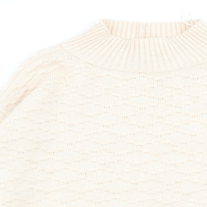 Womens UK Size M NEXT Beige Pullover Jumper
