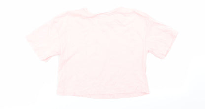 River Island Girls Pink   Basic T-Shirt Size 5-6 Years
