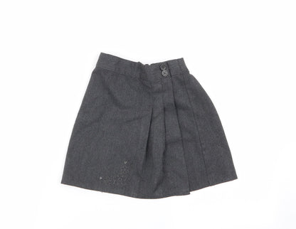 school life Girls Grey   Flare Skirt Size 6 Years