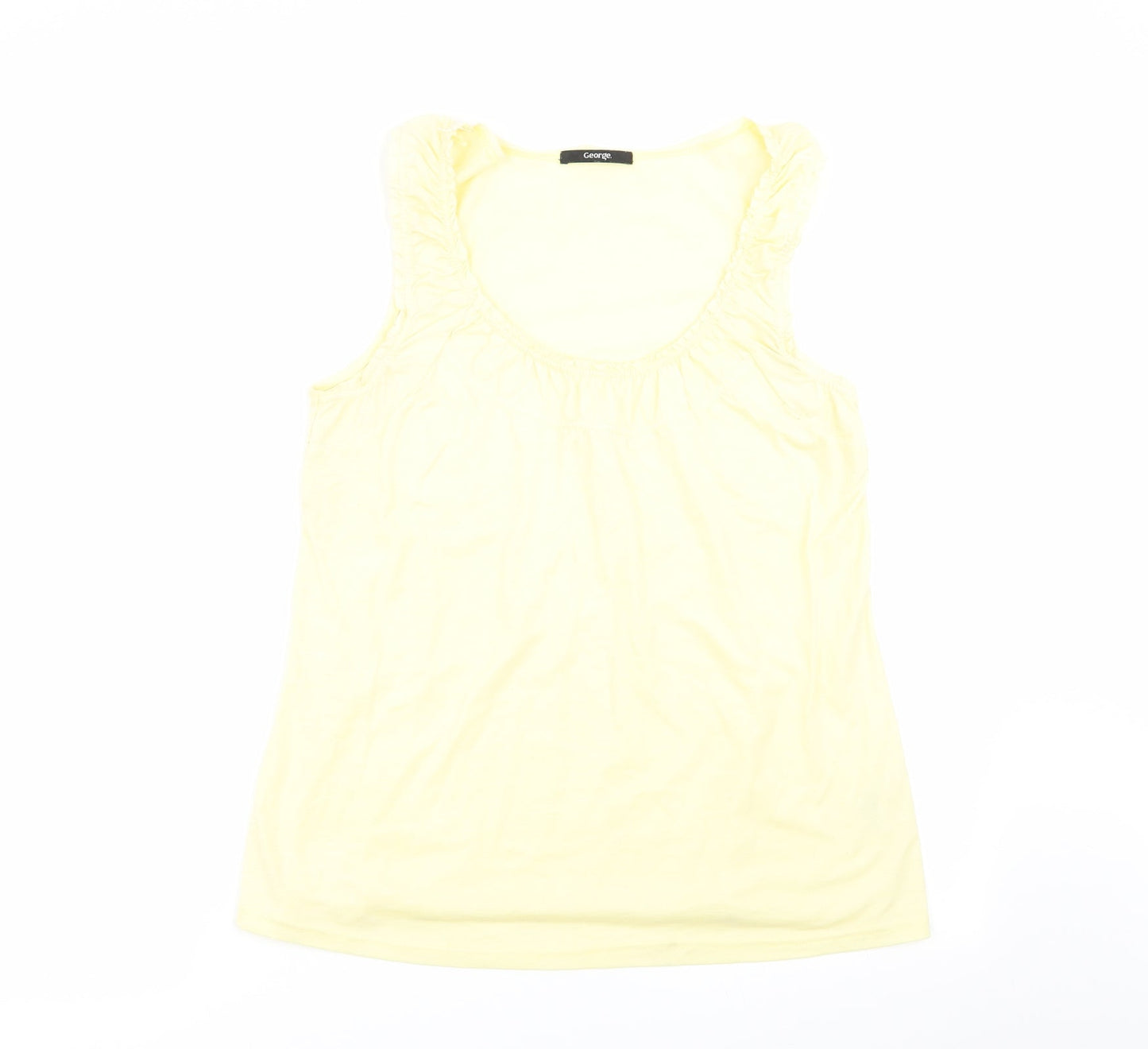 Asda George Womens Yellow   Basic Tank Size 14