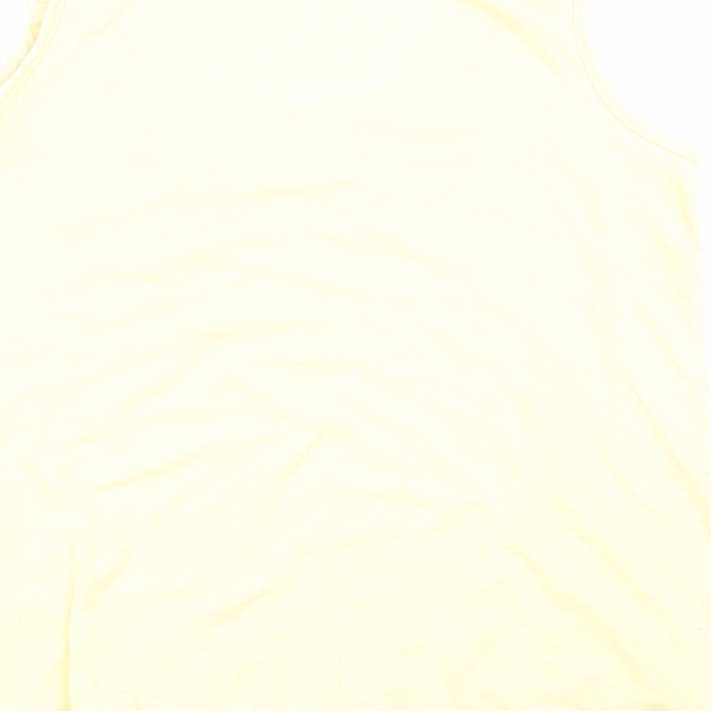 Asda George Womens Yellow   Basic Tank Size 14