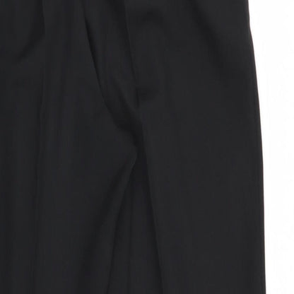 Womens UK Size 12 BHS Regular Fit  Black Trousers