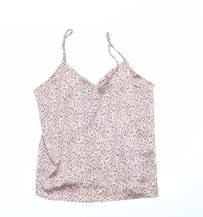 F&F Womens Pink Animal Print  Top Pyjama Top Size 8
