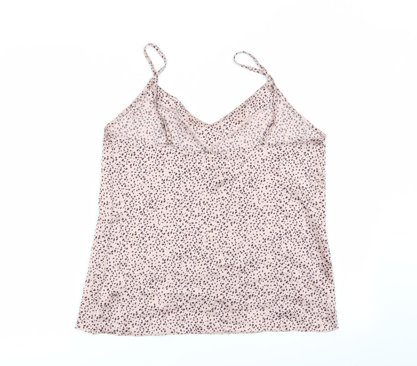 F&F Womens Pink Animal Print  Top Pyjama Top Size 8