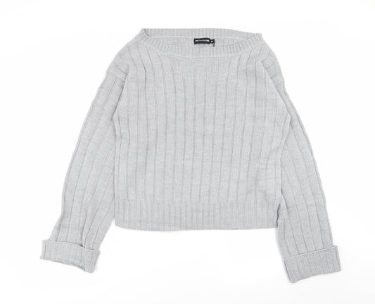 Womens UK Size M PLT Grey Pullover Jumper