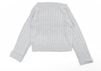 Womens UK Size M PLT Grey Pullover Jumper