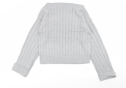 Womens UK Size M PLT Grey Pullover Jumper