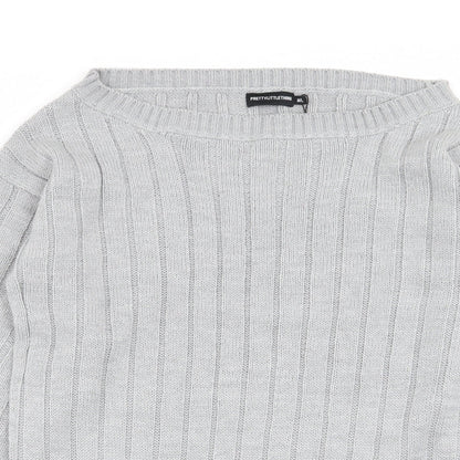 Womens UK Size M PLT Grey Pullover Jumper