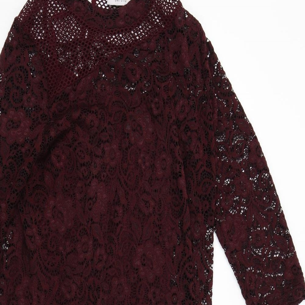 M&S Womens Red   Bodycon  Size 14