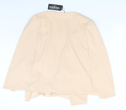 Boohoo Womens Pink   Jacket Poncho Size 14