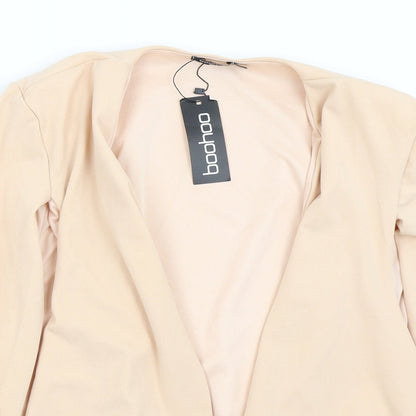 Boohoo Womens Pink   Jacket Poncho Size 14